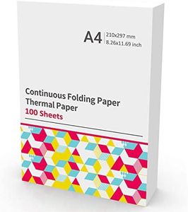 Odaro 210 x 297mm A4 Paper Thermal, White A4 Printer Paper -100 Sheets Office Supplies, Compatible with M08F, MT800, MT800Q and Other A4 Portable Printers