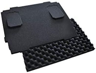 Makita P-84268 - Set di imbottiture da 20 mm, 2 inserti in schiuma con fondo e tappezzeria, con 2 aperture per batterie LXT da 18 V, adatto per valigie MAKPAC, 375 x 280 x 60 mm (lunghezza x larghezza