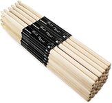 20 Pairs Drum Sticks Maple Drumsticks Oval Tip Drum Sticks Set Drum Accessories Wood Drumsticks for Adults Kids Drumming (7A)