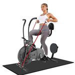 BIONFIT Moving Handle Exercise Cycle | 2 Year Warranty | Exercise Cycle with Attached Resistance Band, Moving Handles, Abs Twister & Back Support, Air Bike for Home Fitness | Free Installation Support