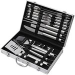 TOPWAY 26Pcs BBQ Grill Tool Set Sta