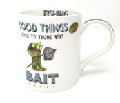 lesser and pavey Ceramic Mug | Fishing | 1 Piece - 10 oz