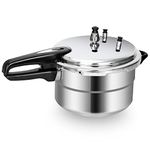 Fulgutonit 5.3 Quart Pressure Cooker, 10 Psi Induction Compatible Pressure Canner w/Multiple Pressure Control & Protection, Canning Rack Included