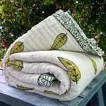 The Jaipur Wala Handmade Mulmul Cotton Quilt/Razai/Blanket (Single)