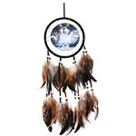 Dream Catcher Handmade Feather Beaded Dream Catcher for Bedroom Wall Hanging Decorations