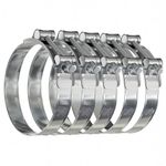 5 Pack - 23mm > 25mm T Bolt Hose Clamps Zinc Turbo Pipe Clips