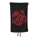 Zahika Chinese Dragon Beach Towel A