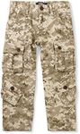 OCHENTA Boys Cargo Pants with 8 Pockets Casual Hiking Slacks Combat Trousers for Kid, Camo S, 12-13 Years