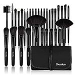 Make Up Brush Set, Professional 32 Piece Makeup Brushes Foundation Powder Cream Eyebrow Eyeliner Blush Concealer Kabuki Brush With Nylon Bag (BLACK)