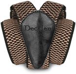 Decalen Mens Braces with Very Strong Metal Clips Wide 4 cm 1.5 inch Heavy Duty Suspenders One Size Fits All Men and Women Adjustable and Elastic Y Style (Dark Beige)