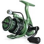 Sougayilang Fishing Reel, Ultralight Spinning Reels with Graphite Frame 5.2:1 High Speed for Saltwater or Freshwater Fishing -Green