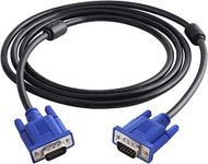 Wiredcom Vga To Vga Cable 1.5 M Support Pc,Monitor,Lcd,Led,Plasma,Projector,Tft, Black