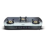 Prestige Gst 3B W/Schott Glstop Blk&White-Gts03L (3 Burner, Manual Ignition)