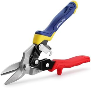 WORKPRO 8 Inch Aviation Snips, Heavy Duty Metal Cutter, Straight Cut,