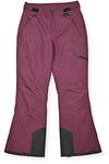 Arctic Quest Women's Snow Ski Pants Water Resistant Softshell Insulated Flare for Snowboarding Hiking Winter Outdoor Pants, Beet Root, 3X-Large