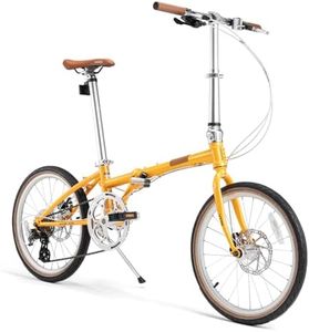 ROCKBROS VDS 20 Inch Folding Bike for Adults, 26 Lb Lightweight Foldable Bike for Women & Men, Shimano 8-Speed Adult Folding Bicycle with Disc Brakes, Portable Commuter City Bike