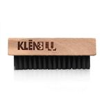 Suede Brush for Shoes by KlenBlu - Premium Soft Bristle Wooden Shoe Care Brush for Suede, Nubuck, Canvas, & Textiles (1 Pack)