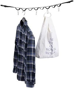 Navaris Cinghia Appendiabiti per Auto - Appenditutto Estensibile Bloccaggio Sicuro - per Maniglie Sedili Bagagliaio - con 4 Ganci a Moschettone 115cm