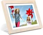 AEEZO Digital Picture Frame 10.1 Inch 1280x800 IPS Touch Screen WiFi Smart Digital Photo Frame with 16GB Storage, Auto-Rotate Easy Setup to Share Photos or Videos via AiMOR APP, Wall Mountable White