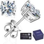Moissanite Stud Earrings 0.3ct-2.0C