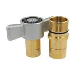 3/4" NPT Wet-Line Wing Nut Heavy Duty Hydraulic Quick Disconnect Coupler/Coupling Set Hydraulic Quick Connect for Live Bed Dump Trailer Hydraulic Systems