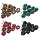 Yakamoz 40Pcs 1.0-inch/ 25mm Abrasive Wheel Buffing Polishing Wheel Set Polishers Buffers Tool Kit for Dremel Rotary Tool - 3.0mm/ 1/8 inch Shank