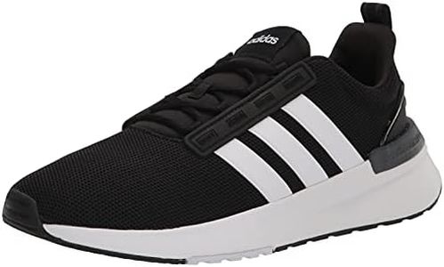 Adidas Men's Racer TR21 Trail Running Shoe, Black/White/Black, 7.5