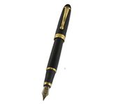 Luxury Fountain Pen Jinhao 450 Black with Golden 18kgp Broad Nib Medium