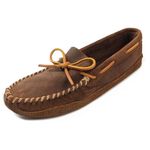Minnetonka Men's Double Bottom Soft Sole - Brown Call - 42.5 EU