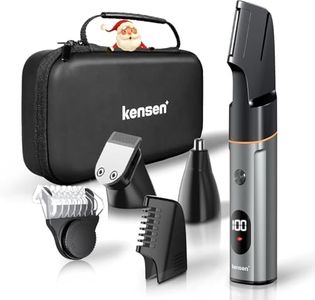 Body Hair Trimmer for Men, kensen 3-in-1 Body Groomer for Men, Men's Groin & Pubic Hair Trimmer, Wet/Dry Cordless Waterproof Male Hygiene Razor, Men's Gift (Gray)