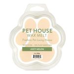 One Fur All 100% Natural Soy Wax Melts in 20+ Fragrances, Pack of 2 by Pet House - Long Lasting Pet Odor Eliminating Wax Melts, Non-Toxic Pet Wax Melts, Made in USA (Juicy Mellon)