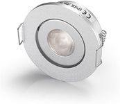 Pack of 10 LED Mini Small spotlights Fixtures/Recessed Spotlight Ceiling Downlight Recessed Lamps for Cree 3W Warm White 3000K + Driver