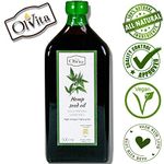Ol’Vita: Cold Pressed Hemp Seed Oil – Raw Unrefined NO Additives – Pure and Natural Supplement 500ml
