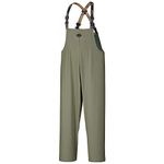 Pioneer Waterproof Oil-Resistant Bib Pants - Work Overalls for Men - Khaki Green