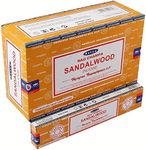 Satya Nag Champa Sandalwood Incense Sticks - Box 12 Packs by Satya