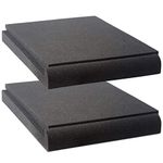 Studio Monitor Isolation Pads by VocalBeat - Suitable for 6.5" - 8" inch Speakers - High-Density Acoustic Foam for Significant Sound Improvement - Prevent Vibrations and Fits most Stands - 2 Pads