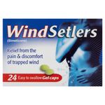 WindSetlers - 24 Gel caps for The Relief from The Pain, Bloating and discomfort of trapped Wind.