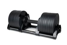 ROBURFLEX Adjustable Dumbbell (Single) for Workout Strength Training Fitness Home Gym - Matte Black Color - 80lb