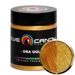 Eye Candy Mica Powder Pigment “Ora Gold” (25g) Multipurpose DIY Arts and Crafts Additive | Natural Bath Bombs, Paint, Soap, Nail Polish, Lip Balm (Ora Gold, 25G)