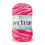 Ganga Spectrum wool Red Yellow 200 gram yarn ball suitable for knitting and crocheting for baby articles, adult cardigans, sweaters, caps, mittens, scarves, socks, blankets,needle hook thread. ;