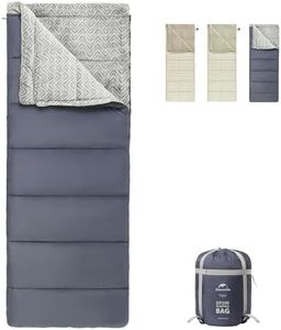 Naturehike Envelope Sleeping Bag, Environmental Friendly Marine Cotton Sleeping Bag, Skin Friendly Anti-Bacterial, Splicable Widen for Camping Outdoor (Blue-DP100)