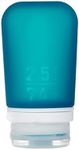 humangear GoToob+ Refillable Silicone Travel Size Bottles with Locking Cap, Teal, Medium (2.5oz), GoToob+ Refillable Silicone Travel Size Bottles with Locking Cap