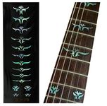 Inlay Sticker F-100TL-MX Fret Markers for Guitars & Bass - Tailored Leaves - Abalone Mix, 5.0 in*11.0 in*0.2 in