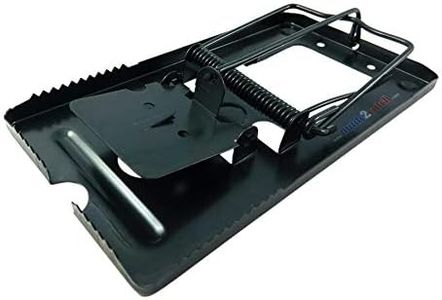 made2catch Classic Metal Rat Traps Fully Burnished - 4 Traps - Powerful Snap Trap for Rats Chipmunks and Rodents - Humane Rat Traps That Work