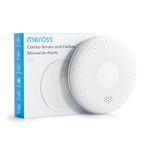 Meross Carbon Monoxide Detector, Dual Sensor Smoke and Carbon Monoxide Alarm, Smoke Alarm for home with Test/Silence Button, 10-Year Battery Smoke Alarm, 85dB Fire Alarm, EN 14604 & EN 50291 Standard