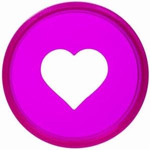ITSYHPRO 100pcs Planner Expander Discs 1.26Inch Book Binding Disc For Discbound Notebook Accessories Heart Binder Rings(Transparent Purple,1.26 inch/32 mm)