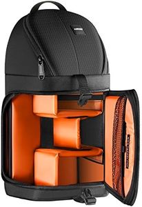 Neewer Professional Camera Case Sling Backpack for Nikon Canon Sony and Other DSLR Cameras and Lens,Tripod,Other Accessories,Durable Waterproof and Tear Proof Bag with Padded Dividers(Orange Interior)