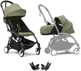 Stokke YOYO3 Stroller from Newborn to Toddler, Easy Folding, Black/Olive