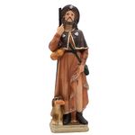 Saint Roch | Patron of Those who are Sick | Christian Home Decor | 8" Tall | Great Catholic Gift for Baptism, First Holy Communion, Confirmation, Graduation and Housewarming Multicolor