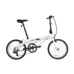 Dahon VYBE D7 Folding Bike Adult, 20 Inch Folding Bicycle 7 Speed Gears Lightweight Aluminum Frame Folding Bike, Foldable City Bike for Commuters and Travel White